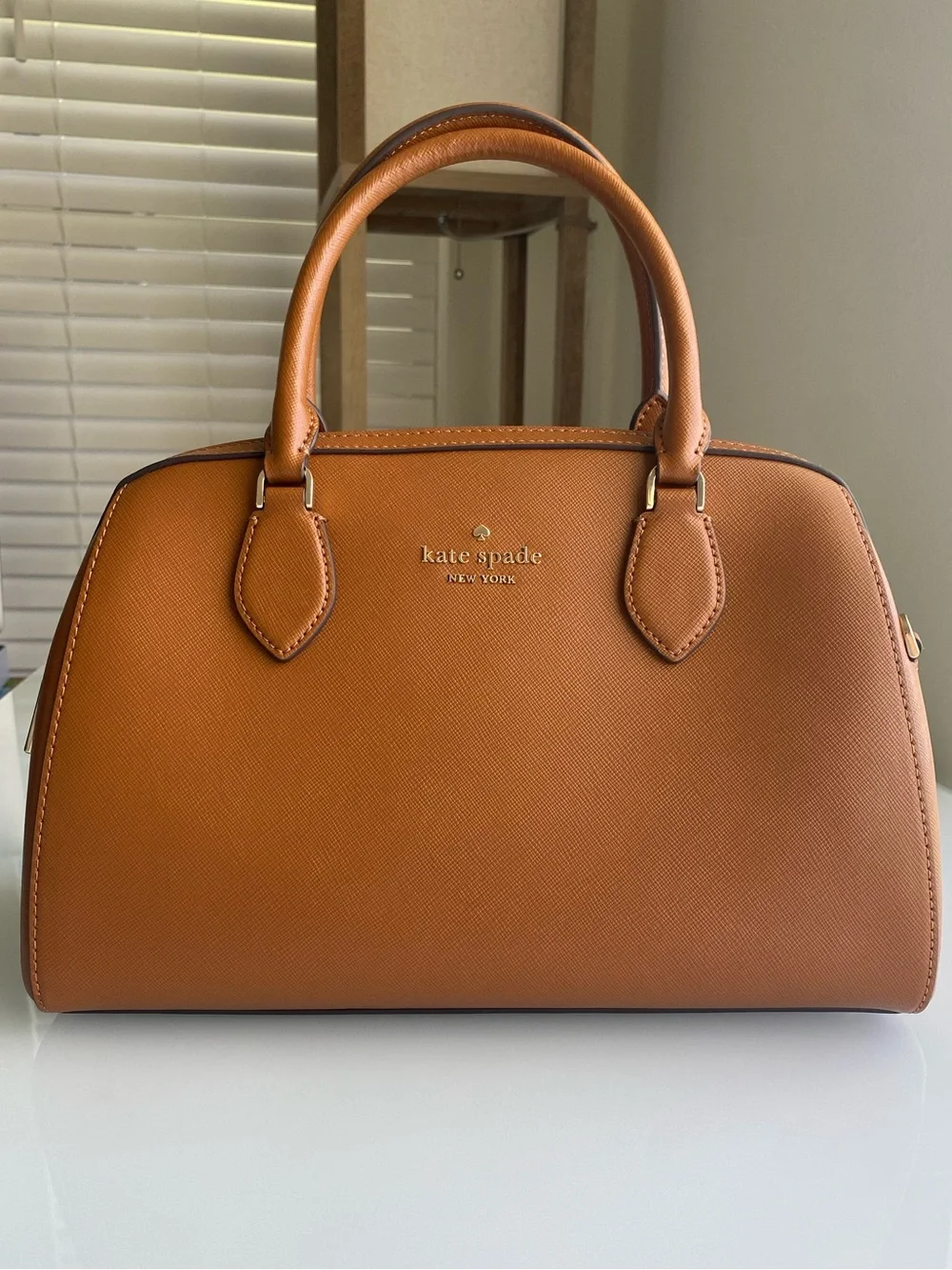 Kate Spade Warm Cognac Satchel Crossbody